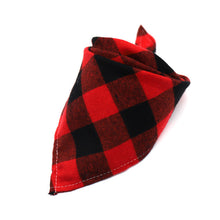 Load image into Gallery viewer, Dog Bandanas Large Pet Scarf Pet Bandana For Dog Cotton Plaid WashableBow ties Collar Cat Dog Scarf Large Dog Accessories
