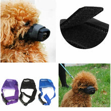 Load image into Gallery viewer, Dog Muzzle Anti Stop  Barking Chewing Mesh Mask Training Small Large S-XL
