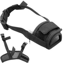 Load image into Gallery viewer, Dog Muzzle Anti Stop  Barking Chewing Mesh Mask Training Small Large S-XL
