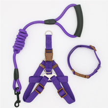 Load image into Gallery viewer, dog leash Nylon Pet Leash for dog &amp; cat Running or Training Collar and Harness

