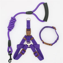 Load image into Gallery viewer, dog leash Nylon Pet Leash for dog &amp; cat Running or Training Collar and Harness
