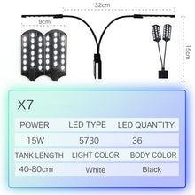 Load image into Gallery viewer, Super Slim LED Aquarium Light Lighting plants Grow Light 5W/10W/15W Aquatic Plant Lighting Waterproof Clip-on Lamp For Fish Tank
